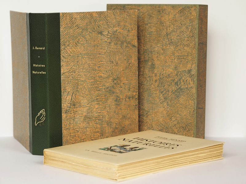 J. Renard, Histoires Naturelles - Livre-étui, dos chagrin